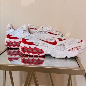 Nike Red and White Athletic Shoes